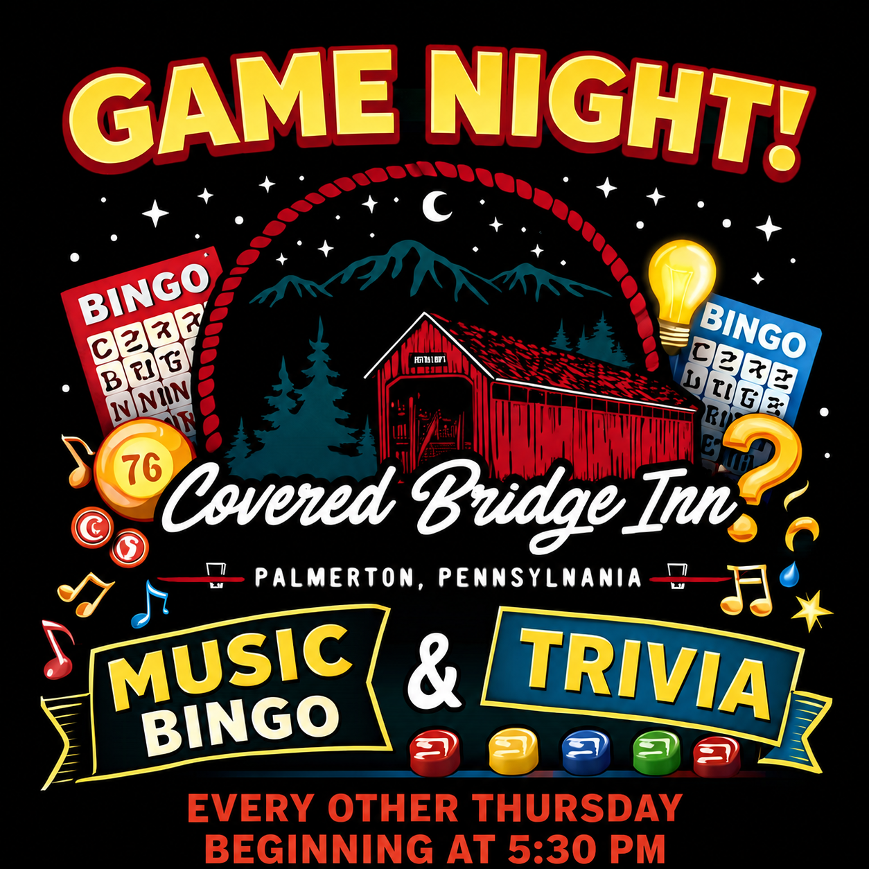 Game Night at Covered Bridge Inn