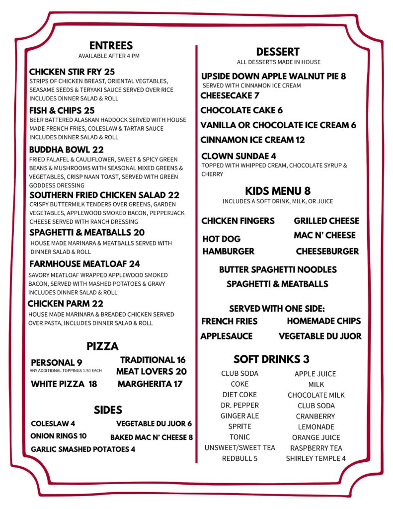 CBI Dining Menu - 2